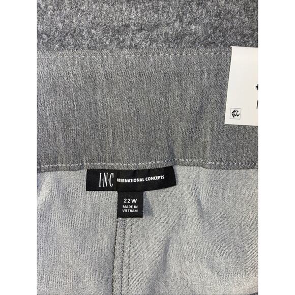 INC Womens Sz22 Skinny Leg Crop Mid Rise Tummy Control Pull On Dress Pants NWT - Picture 9 of 13